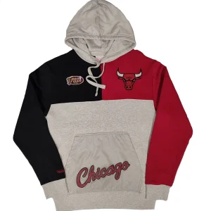 Sudadera Chicago Bulls «NBA Tie Breaker Fleece Hoody» Mitchell and Ness
