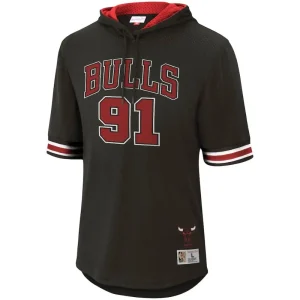 Sudadera Dennis Rodman NBA Name & Number Mesh SS Hoodie Bulls – Mitchell & Ness