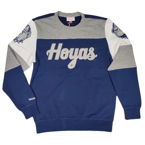 Sudadera Georgetown Hoyas «Perfect Season Crew» Mitchell and Ness