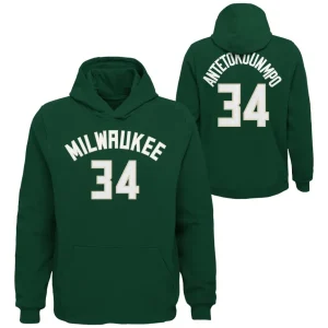 Sudadera Giannis Antetokounmpo – Milwaukee Bucks N&N Outerstuff Hoodie – Junior *