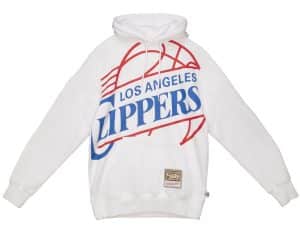 Sudadera Los Angeles Clippeers "Big Face 2.0 Fleece Hoodie" Mitchell and Ness