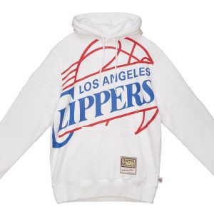 Sudadera Los Angeles Clippeers «Big Face 2.0 Fleece Hoodie» Mitchell and Ness