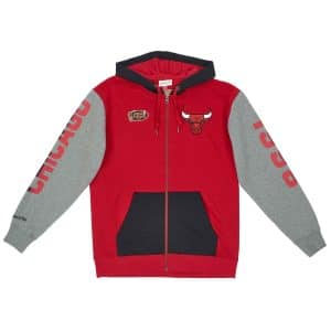 SUDADERA MITCHELL AND NESS «FULL ZIP » CHICAGO BULLS