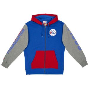 SUDADERA MITCHELL AND NESS «FULL ZIP» PHILADELPHIA SIXERS 76ERS