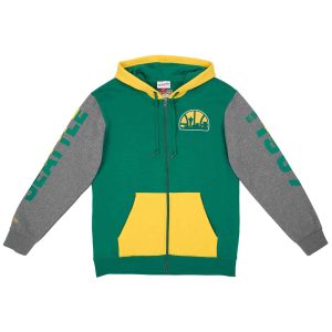 SUDADERA MITCHELL AND NESS «FULL ZIP» SEATTLE SUPERSONICS