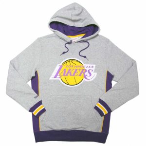 SUDADERA MITCHELL AND NESS » PINNACLE HEAVYWEIGHT ANGELES LAKERS»