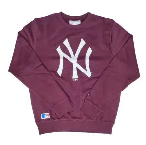 Sudadera New York Yankees - New Era Team Logo Crew Burgundy