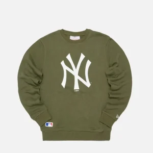 Sudadera New York Yankees – New Era Team Logo Crew Olive