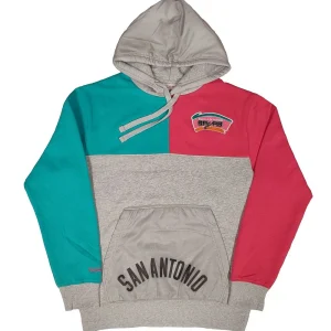 Sudadera San Antonio Spurs «NBA Tie Breaker Fleece Hoody» Mitchell and Ness