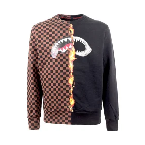 Sudadera Sprayground Burnt Sharks In Paris Crew