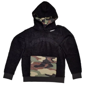 SUDADERA SPRAYGROUND " TEDDYCAMO POCKET " COLOR NEGRO