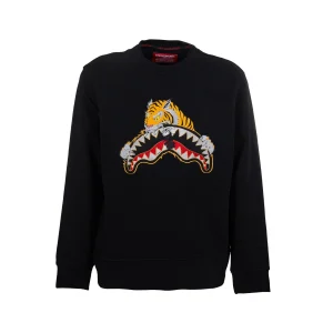 SUDADERA SPRAYGROUND «TIGER BLACK CREW»