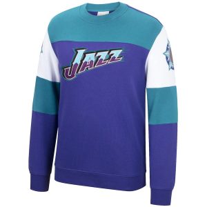 SUDADERA UTAH JAZZ «PERFECT SEASON CREW» MITCHELL AND NESS