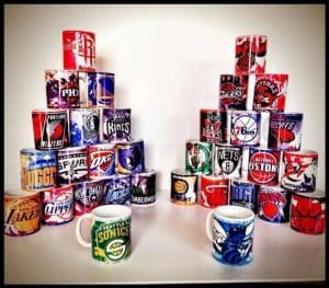 TAZA DE PORCELANA NBA - DIFERENTES EQUIPOS