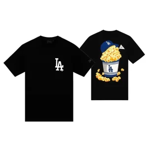Camiseta MLB Dodgers Food Graphic Oversized negra New Era