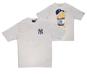 Camiseta MLB Yankees Food Graphic Oversized blanca New Era