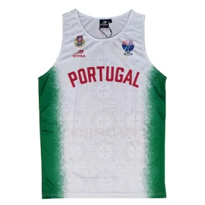 Camiseta Portugal FIBA Eurobasket 2025 Dhika – Segunda equipación blanca