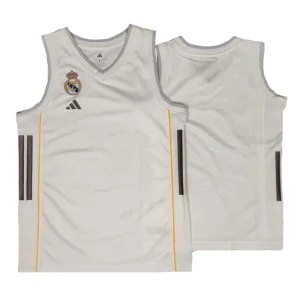 Camiseta Real Madrid baloncesto Junior Adidas 2025-26 blanca
