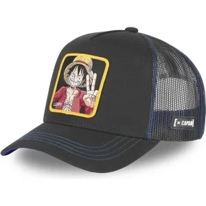 Gorra Capslab One Piece Luffy LUF1 trucker negra *