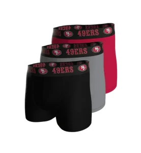 Pack 3 Calzoncillos Boxer San Francisco 49ers NFL Stretch Cotton