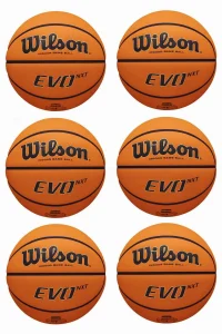 Pack 6 balones Wilson Evo NXT para Federaciones de baloncesto