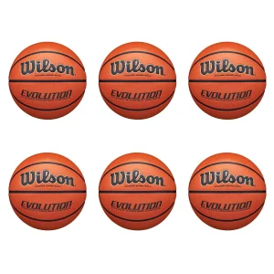 Pack 6 balones Wilson Evolution para Federaciones de baloncesto