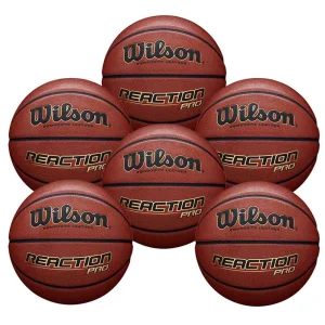 Pack 6 balones Wilson Reaction Pro para Federaciones de baloncesto