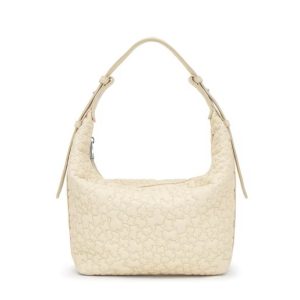 Bolso de hombro Hobo Mediano Tous Puffy Bear Beige