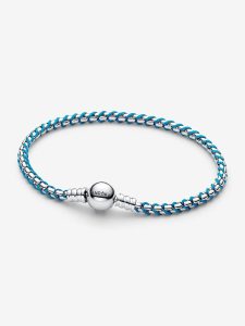 Pulsera Cadena Caja Cordón Azu