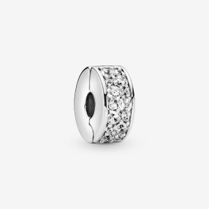 Charm de Clip Pavé Transparent