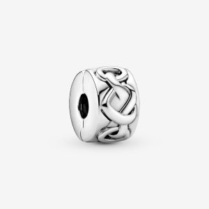 Charm de Clip Corazones Anudad