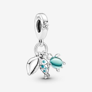 Charm Colgante Triple Pez