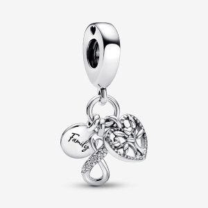 Charm Colgante Triple Infinito