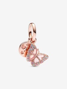 Charm Colgante Doble Mariposa