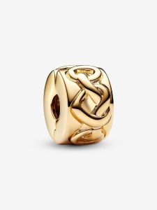 Charm de Clip Corazones Anudad