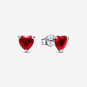 Pendientes de Botón Corazón