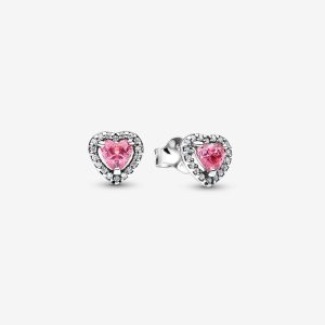 Pendientes de Botón Corazón