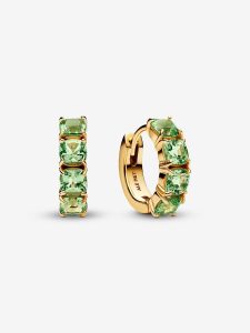 Pendientes de Aro Verdes