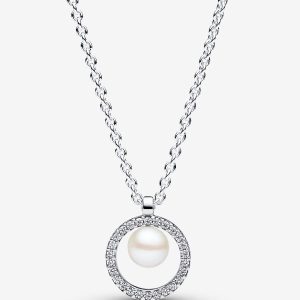Collar Pavé y Perla Cultivada