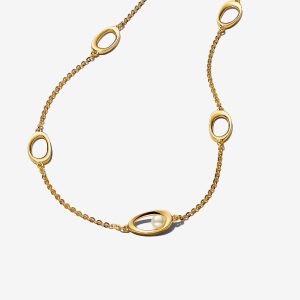 Collar Forma Orgánica y Perla