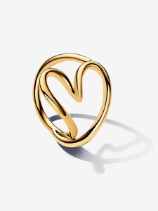 Anillo Corazón Forma Orgánica