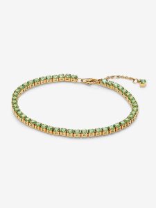 Pulsera Tenis Verde Brillante