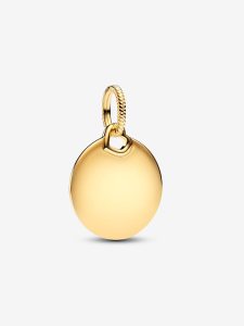 Charm Colgante Grabable Etiqueta Redonda
