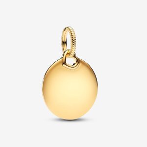 Charm Colgante Grabable Etiqueta Redonda