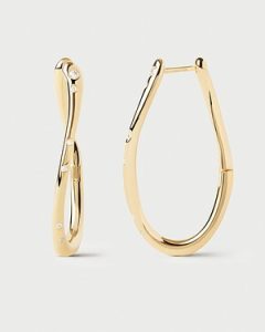 Aros de Plata bañada en Oro