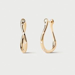 Aros de Plata bañada en Oro