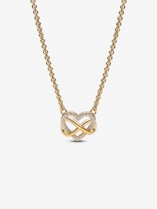 Collar Corazón Infinito Brillante