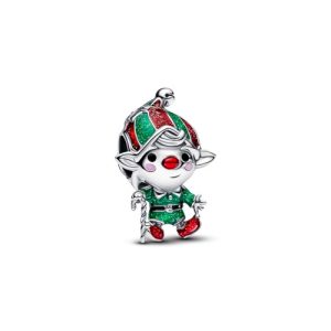 Charm de elfo móvil de plata