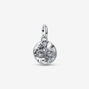 Charm Colgante Medalla Serpiente