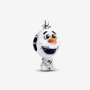Charm Olaf de Frozen de Disney Plata de primera ley